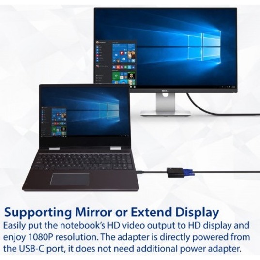 SYBA USB-C/VGA Video Adapter - Thumbnail 4