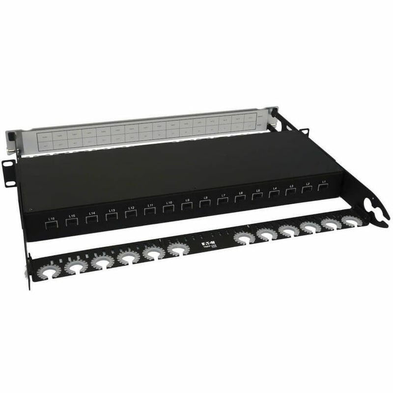 Tripp Lite by Eaton Spine-Leaf MPO Panel with Key-Up to Key-Up MTP/MPO Adapter - 12F MTP/MPO-PC M/M 8F OM4 Multimode 16 x 16 Ports 1U - Thumbnail 2