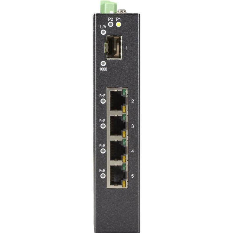 Black Box Industrial Unmanaged Gigabit Ethernet Switch - Thumbnail 2