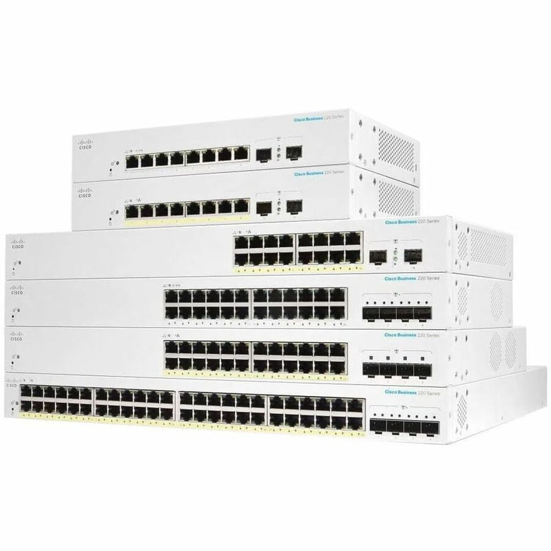 CBS220 SMART 16-PORT GE, 2X1G SFP REMANUFACTURED - Thumbnail 4