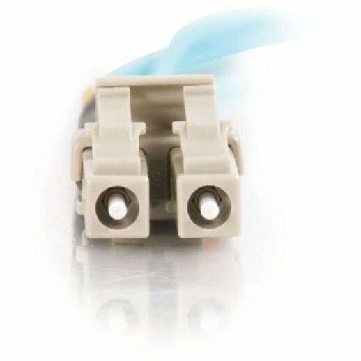 50M FIBER OM3 LC/LC 50/125 DUPLEX PVC AQUA 10GB CABLE - Thumbnail 3