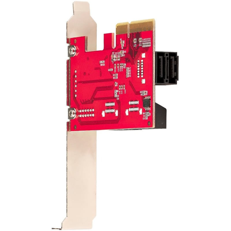StarTech.com SATA PCIe Card, 6 Port PCIe SATA Expansion Card, 6Gbps SATA Adapter, Stacked SATA Connectors, PCI Express to SATA Converter - Thumbnail 2
