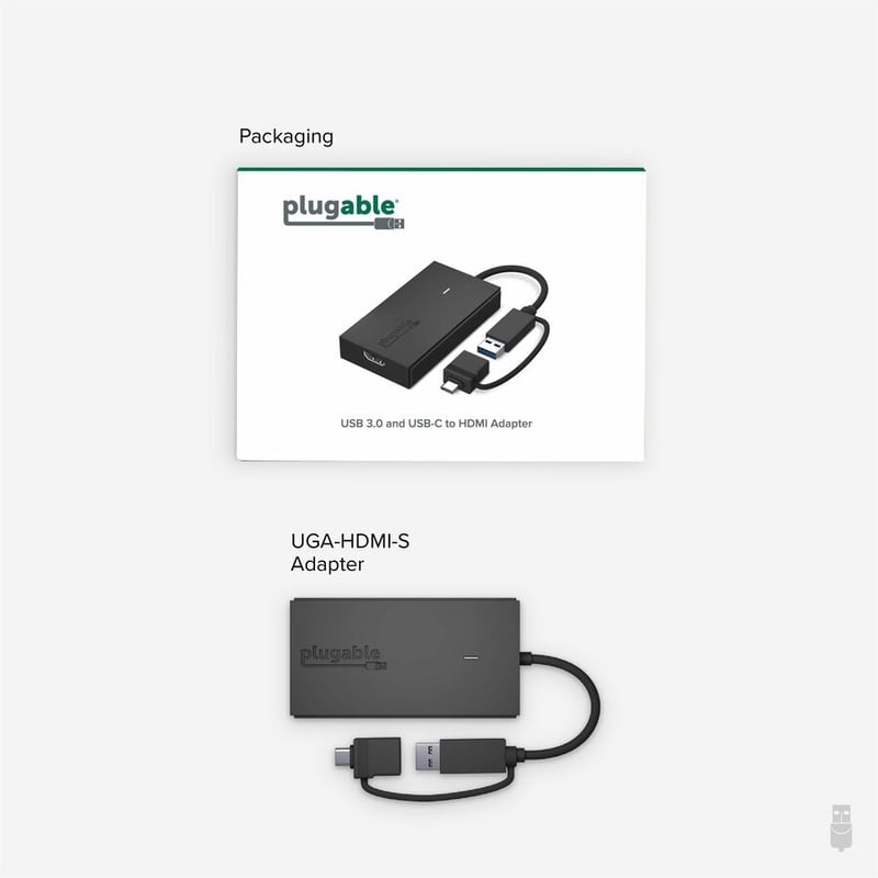 Plugable HDMI/USB/USB-C Audio/Video Adapter - Thumbnail 2