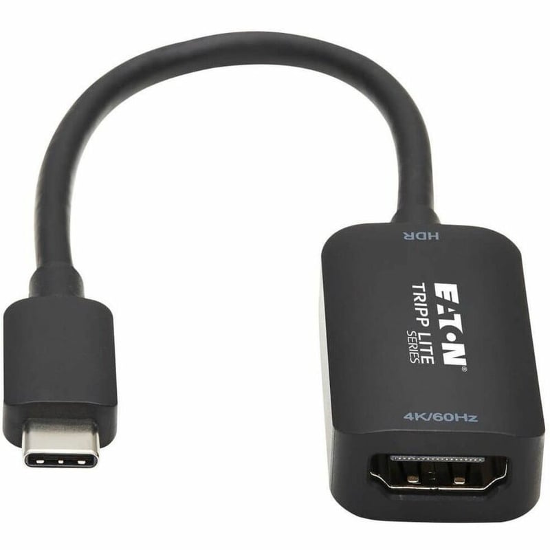 Tripp Lite by Eaton USB-C to HDMI Active Adapter Cable (M/F) 4K 60 Hz HDR 4:4:4 DP 1.4 Alt Mode HDCP 2.2 Black 6 in. (15.2 cm) - Thumbnail 3