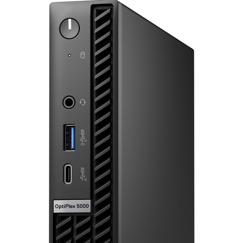 Dell OptiPlex 5000 Desktop Computer - Intel Core i5 12th Gen i5-12500T Hexa-core (6 Core) 2 GHz - 16 GB RAM DDR4 SDRAM - 256 GB M.2 PCI Express NVMe 3.0 x4 SSD - Micro PC - Black - Thumbnail 2