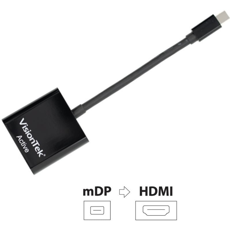 VisionTek Mini DisplayPort to HDMI 4K Active Adapter (M/F) - Thumbnail 4