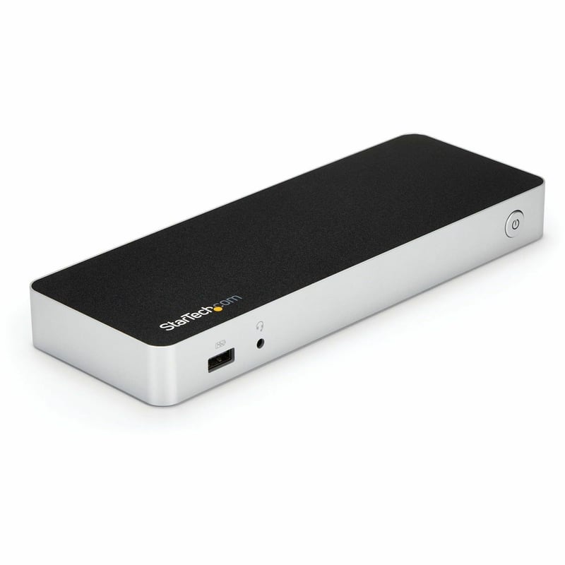 StarTech.com Dual Monitor USB C Docking Station w/ 60W Power Delivery - USB 3.1 Gen 1 Type C to HDMI or DVI - 5x USB - Windows Laptop Dock - Thumbnail 1