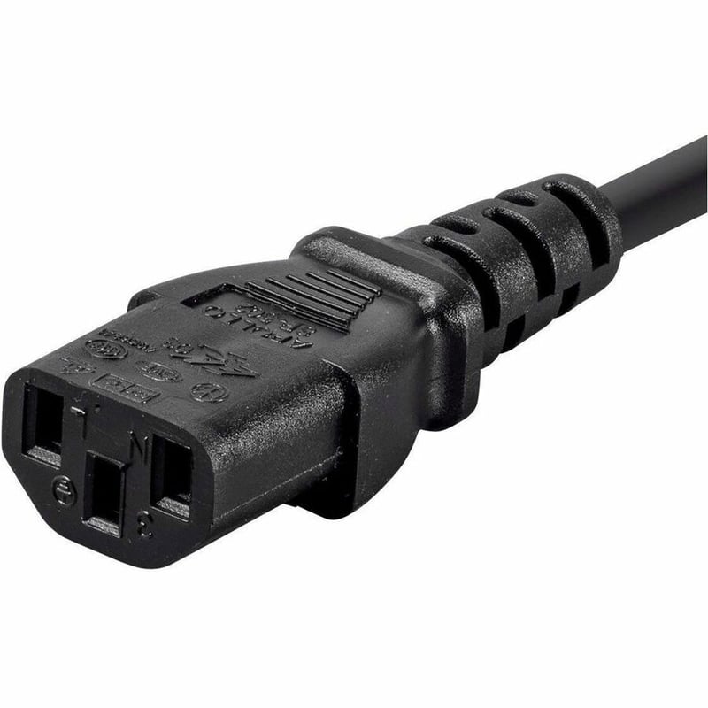 MONOPRICE POWER CORD - NEMA 5-15P TO IEC 60320 C13_ 18AWG_ 10A/1250W_ 3-PRONG_ B - Thumbnail 4