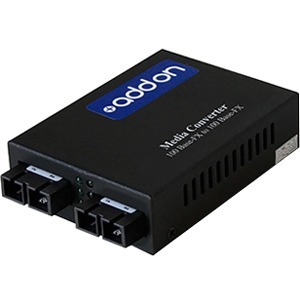 AddOn 1000Base-SX(SC) to 1000Base-LX(SC) MMF/SMF 850nm/1310nm 550m/60km Media Converter - Thumbnail 1