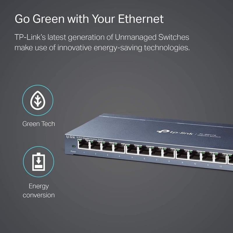 TP-Link TL-SG116 - 16-Port Gigabit Ethernet Network Switch - Thumbnail 5
