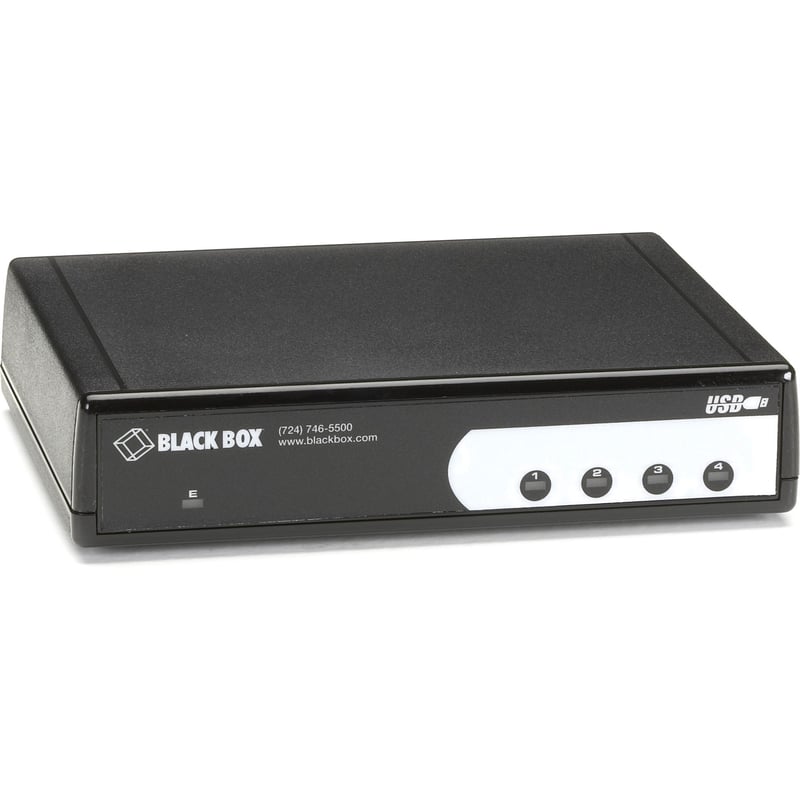 Black Box 4-Port USB to RS232 Converter DB9 - Thumbnail 1
