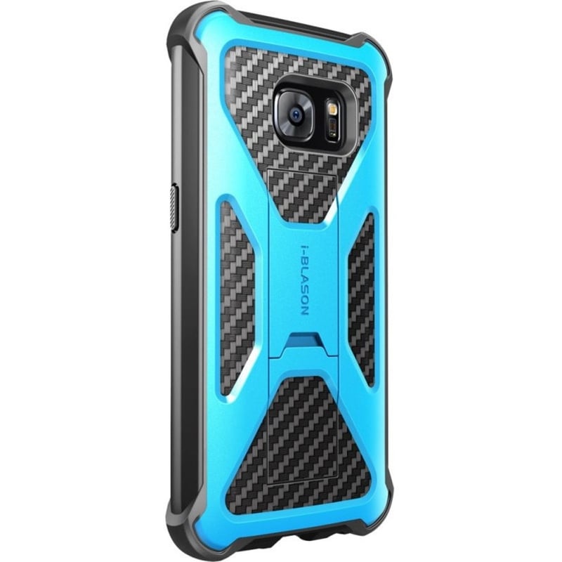 I-BLASON SAMSUNG GALAXY S7 PRIME SERIES KICKSTAND CASE, BELT CLIP HOLSTER - BLUE - Thumbnail 4