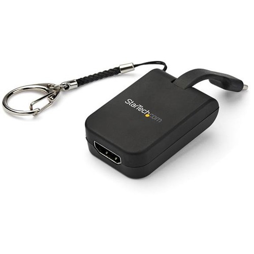 StarTech.com Compact USB C to HDMI Adapter - 4K 30Hz USB Type-C to HDMI Video Display Converter w/ Keychain Ring- Thunderbolt 3 Compatible - Thumbnail 1