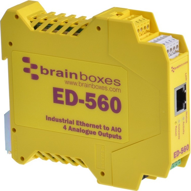 Brainboxes - Ethernet to 4 Analogue Outputs + RS485 Gateway - Thumbnail 1