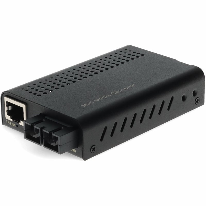 AddOn 10/100/1000Base-TX(RJ-45) to 1000Base-LX(SC) SMF 1310nm 20km Mini Media Converter - Thumbnail 1
