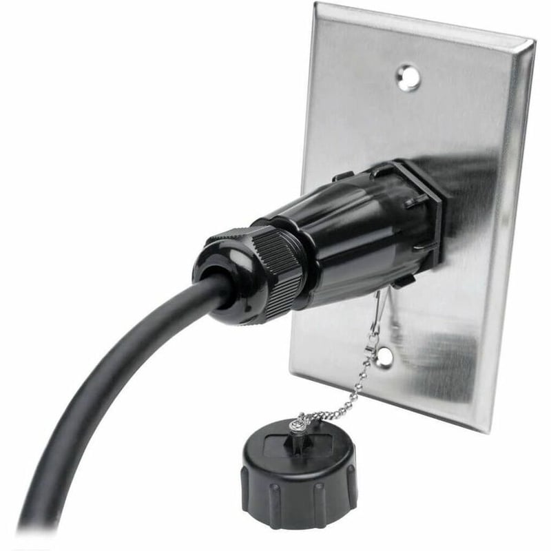 Tripp Lite by Eaton 4K HDMI Coupler with Ethernet (F/F) Industrial High Speed 4K 60 Hz HDR IP68 Rated Dust Cap - Thumbnail 4