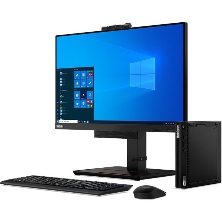 Lenovo ThinkCentre M75q Gen 2 11JN0072US Desktop Computer - AMD Ryzen 7 PRO 5750GE Octa-core (8 Core) 3.20 GHz - 16 GB RAM DDR4 SDRAM - 512 GB M.2 PCI Express NVMe SSD - Tiny - Black - Thumbnail 4