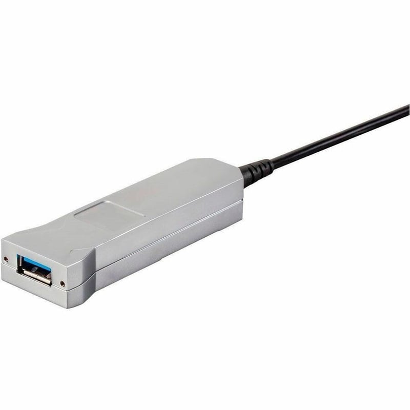 MONOPRICE SLIMRUN USB-A TO USB-A FEMALE 3.0 EXTENSION CABLE - FIBER OPTIC_ BLACK - Thumbnail 3
