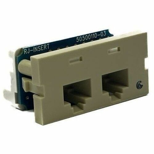 Ortronics Series II, two-port Clarity 6,T568A/B, 180 degree Electrical Ivory - Thumbnail 1