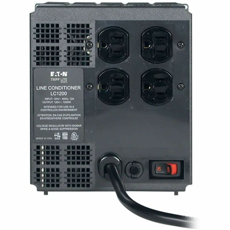 Tripp Lite by Eaton 1200W Line Conditioner w/ AVR / Surge Protection 120V 10A 60Hz 4 Outlet 7ft Cord Power Conditioner - Thumbnail 2