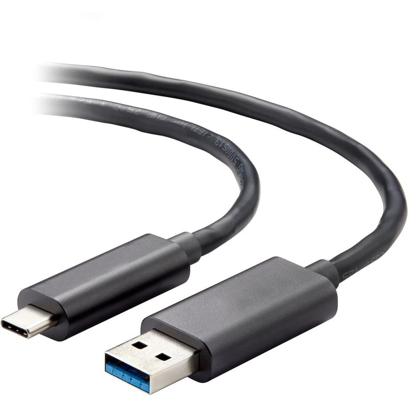 Vaddio 49 ft USB 3.2 Active Optical Cable - Type C to Type A - Black - Thumbnail 2