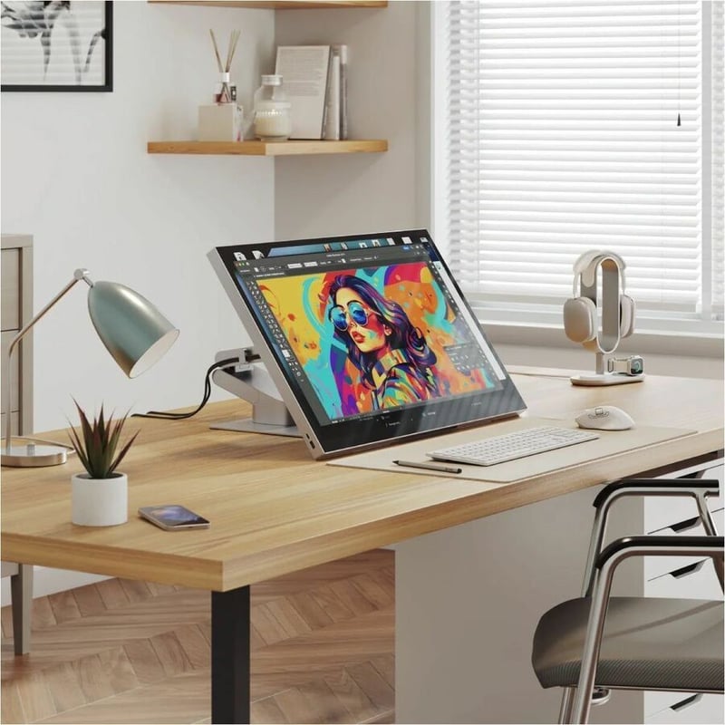 ASPEKT 32 4K UHD MATT TOUCH MONITORSPACE GREY NO STAND - Thumbnail 3