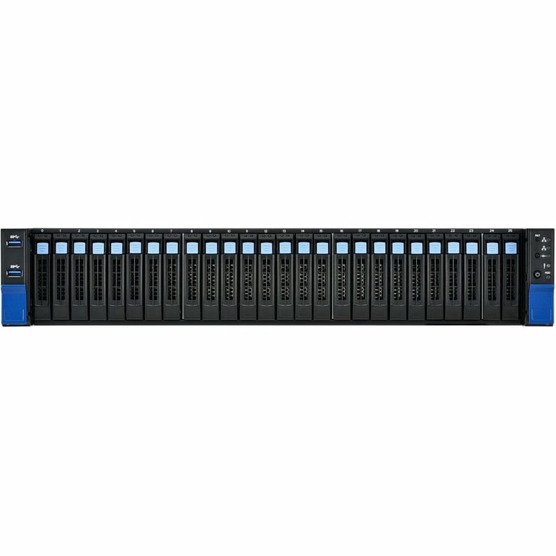 Mitac Transport SX TS70A-B8056 Barebone System - 2U Rack-mountable - Socket SP5 LGA-6096 - 1 x Processor Support - 1 - Thumbnail 2