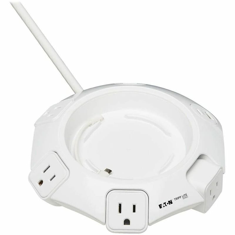 Tripp Lite by Eaton Safe-IT Conference Power Surge Protector 4 Rotating 5-15R Outlets USB-C & 3 USB-A Ports 10 ft. (3 m) Cord Antimicrobial Protection - Thumbnail 1