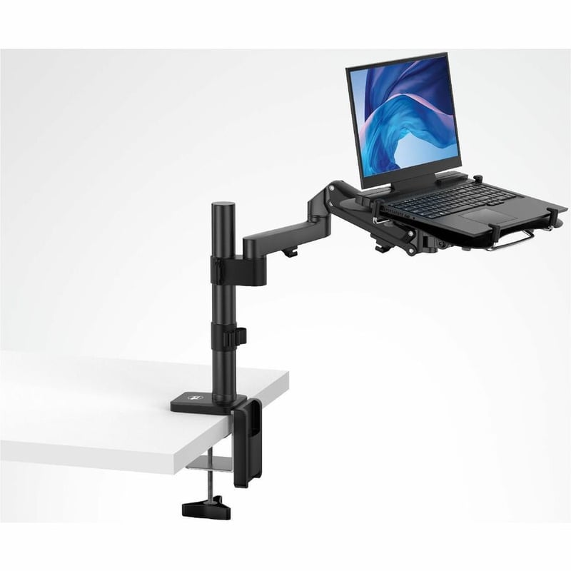 CTA Digital Articulating Desk Mount Clamp for Laptops with Built-In Cooling Fan - Thumbnail 2