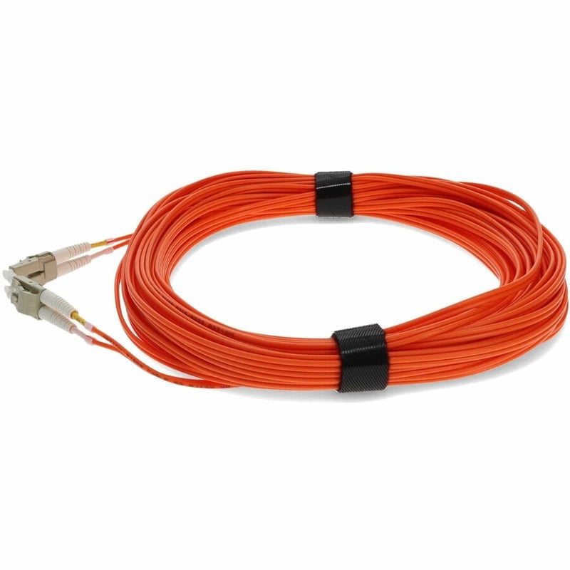 AddOn 12m LC to LC Orange OM1 Duplex OFNR (Riser-Rated) MMF Fiber Patch Cable - Thumbnail 2