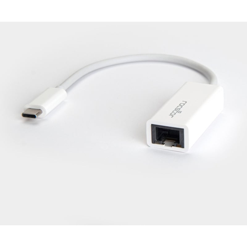 Rocstor Premium USB-C to Gigabit Network Adapter - USB Type-C to Gigabit Ethernet 10/100/1000 Adapter - Supports PXE Boot, Wake-On-Lan - Compatible with Mac & PC-Plug & Play (No Drivers Needed) - White - USB 3.1 - 1 Port(s) - 1 - - Thumbnail 2