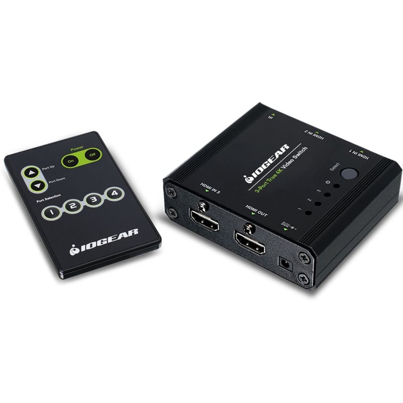 IOGEAR 3-Port True 4K Switch with HDMI Connection - Thumbnail 1