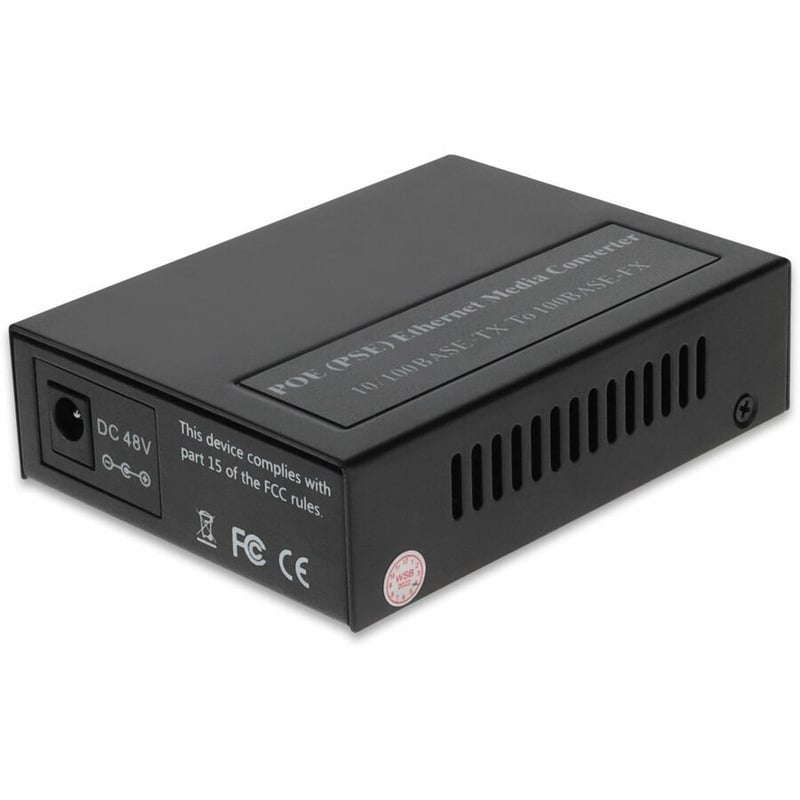 AddOn 10/100Base-TX(RJ-45) to 100Base-FX(SC) MMF 1310nm 2km POE Media Converter - Thumbnail 2