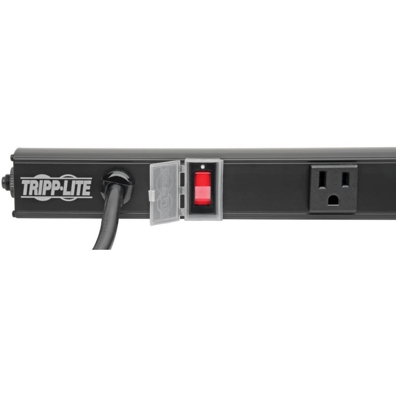 Eaton Tripp Lite Series 4-Outlet Power Strip, Right-Angle NEMA 5-15R - 15A, 120V, 6 ft. (1.83 m) Cord, Right-Angle 5-15P Plug, 24 in. - Thumbnail 4