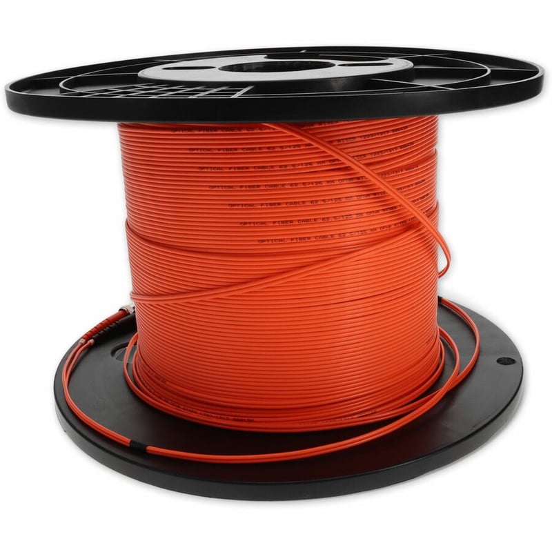 AddOn 65m ST to ST Orange OM1 Duplex OFNR (Riser-Rated) MMF Fiber Patch Cable - Thumbnail 3