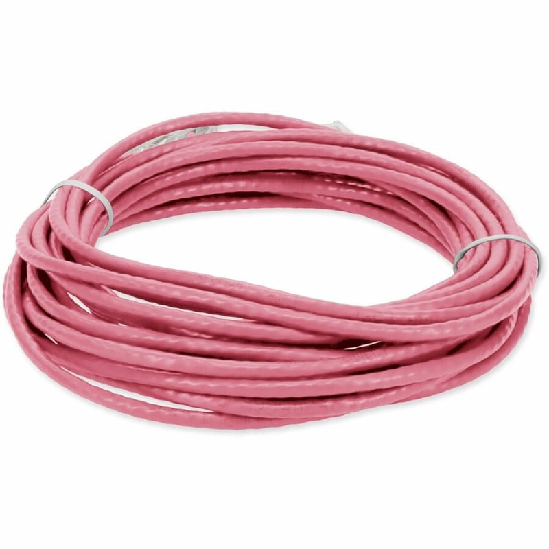 AddOn 40ft Pink CAT 6 Slim PVC Ethernet Cable Snagless Clear-Claw RJ-45 M/M - Thumbnail 4