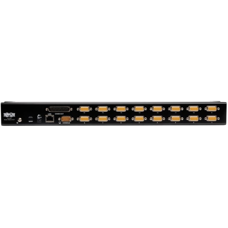 Tripp Lite by Eaton 16-Port Rackmount KVM Switch w/ Built in IP and On Screen Display 1U - Thumbnail 3
