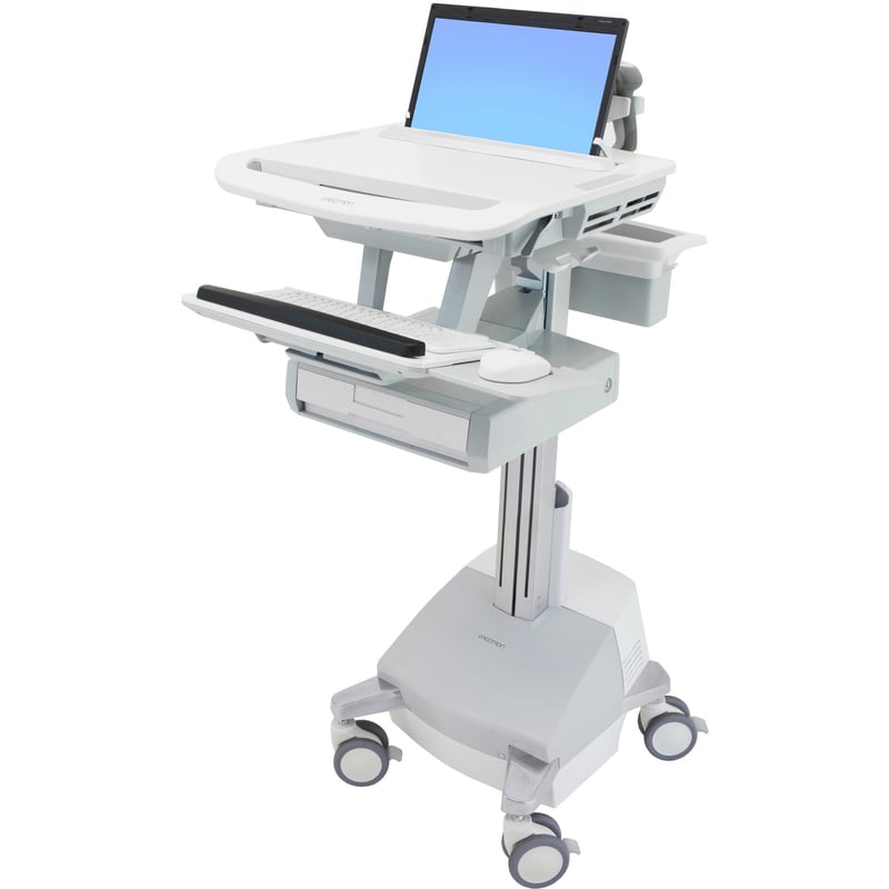 Ergotron StyleView Laptop Cart, SLA Powered, 1 Drawer - Thumbnail 1