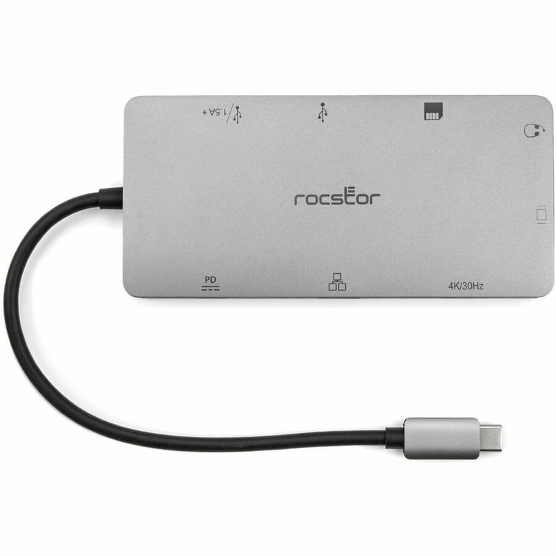 Rocstor USB-C Multiport HUB Adapter - 9 Port - Thumbnail 4