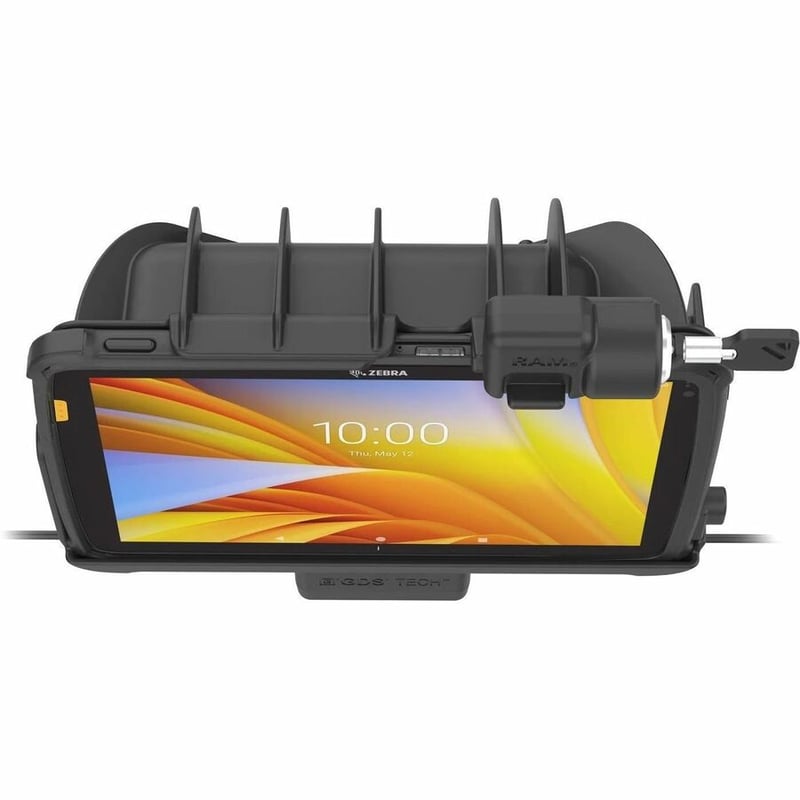 RAM Mounts Locking GDS Power + Dual USB Dock for Zebra ET4x 10" with IntelliSkin - Thumbnail 3