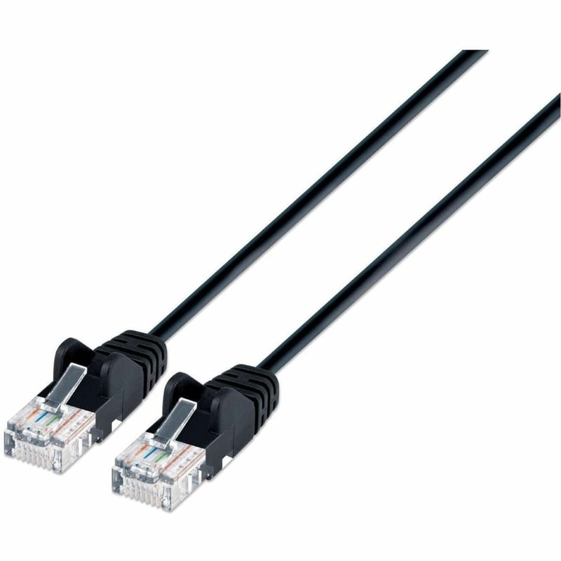 CAT6A U/UTP SLIM NETWORK PATCH CABLE, 5 FT., BLACK - Thumbnail 1