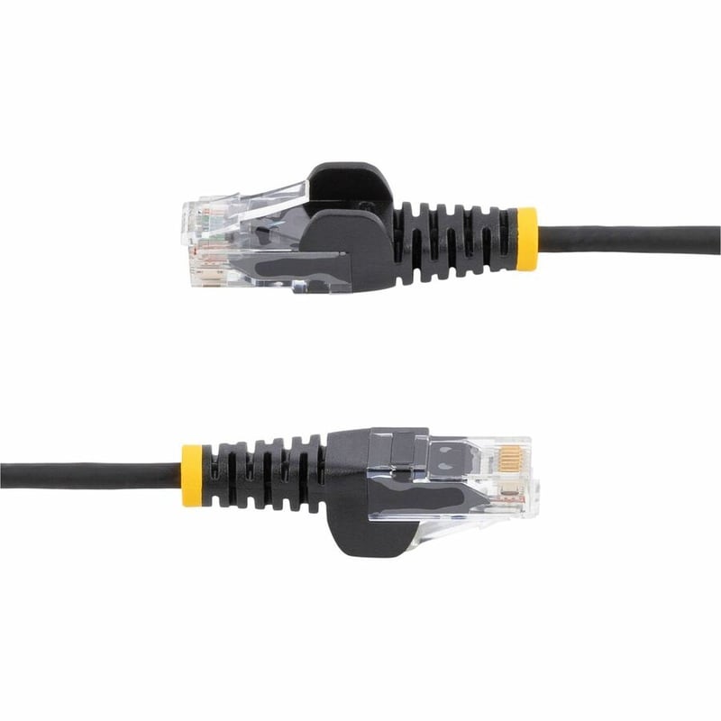 StarTech.com 6in CAT6 Cable - Slim CAT6 Patch Cord - Black Snagless RJ45 Connectors - Gigabit Ethernet Cable - 28 AWG - LSZH (N6PAT6INBKS)