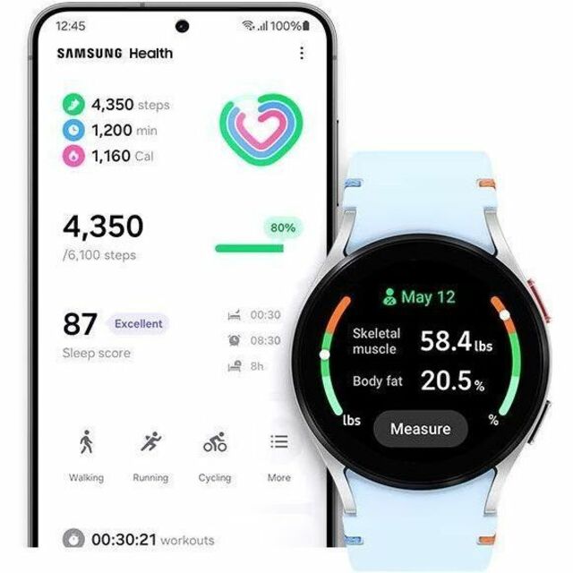 SAMSUNG GALAXY WATCH FE 40MM BT SILVER - Thumbnail 4