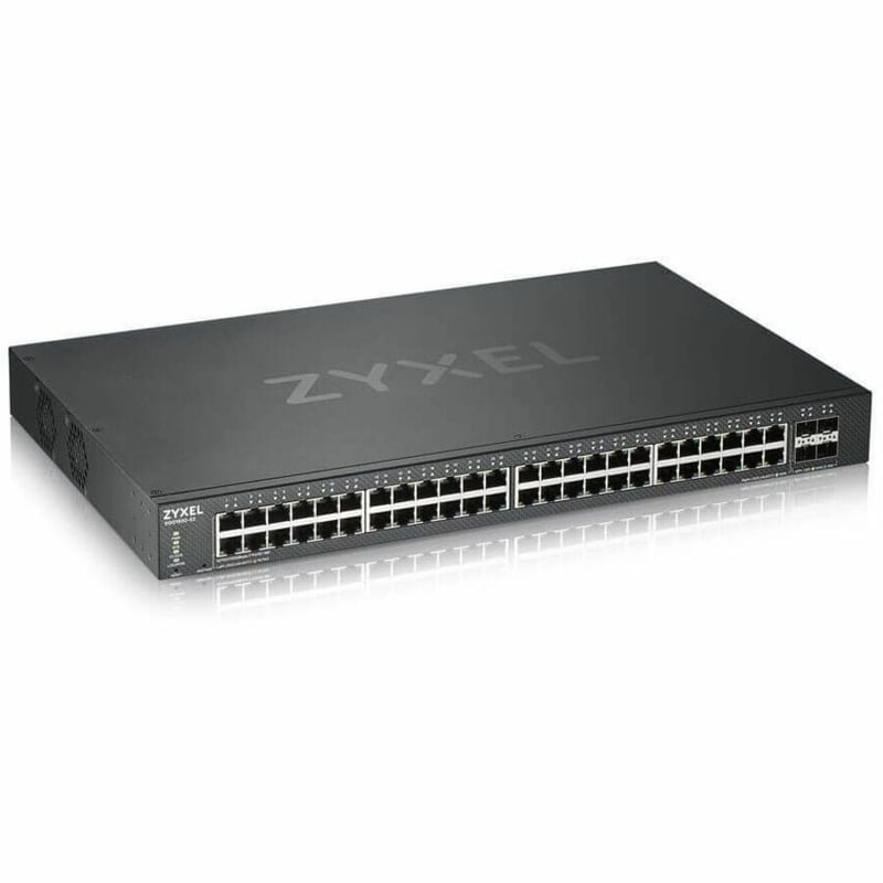 ZYXEL 48-Port GbE Smart Managed Switch with 4 SFP+ Uplink - Thumbnail 1