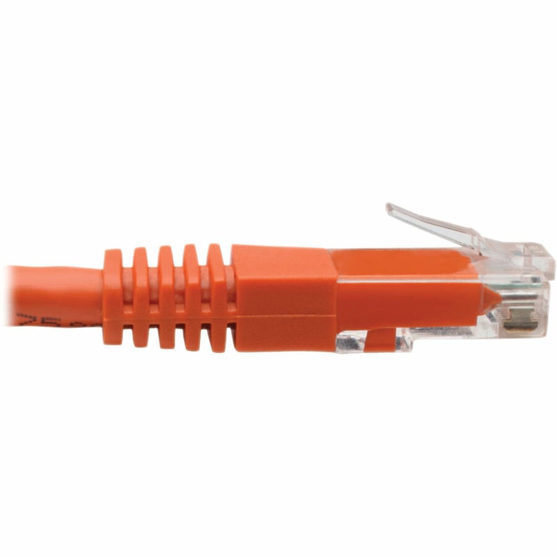Eaton Tripp Lite Series Cat6 Gigabit Molded (UTP) Ethernet Cable (RJ45 M/M), PoE, Orange, 6 ft. (1.83 m) - Thumbnail 4