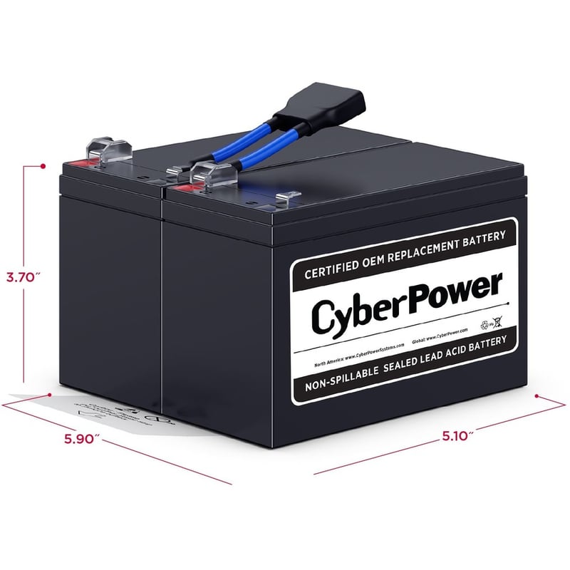 CyberPower RB1290X2B Replacement Battery Cartridge - Thumbnail 3