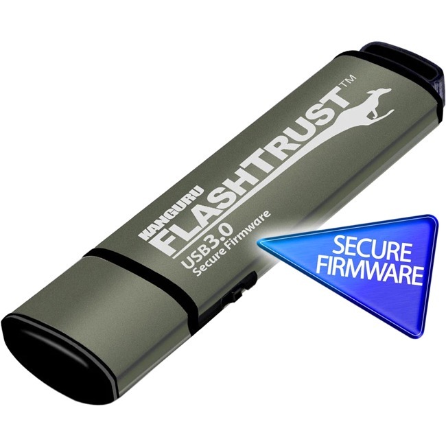Kanguru FlashTrust Digitally-Signed Secure Firmware USB 3.0 Flash Drive, 256G