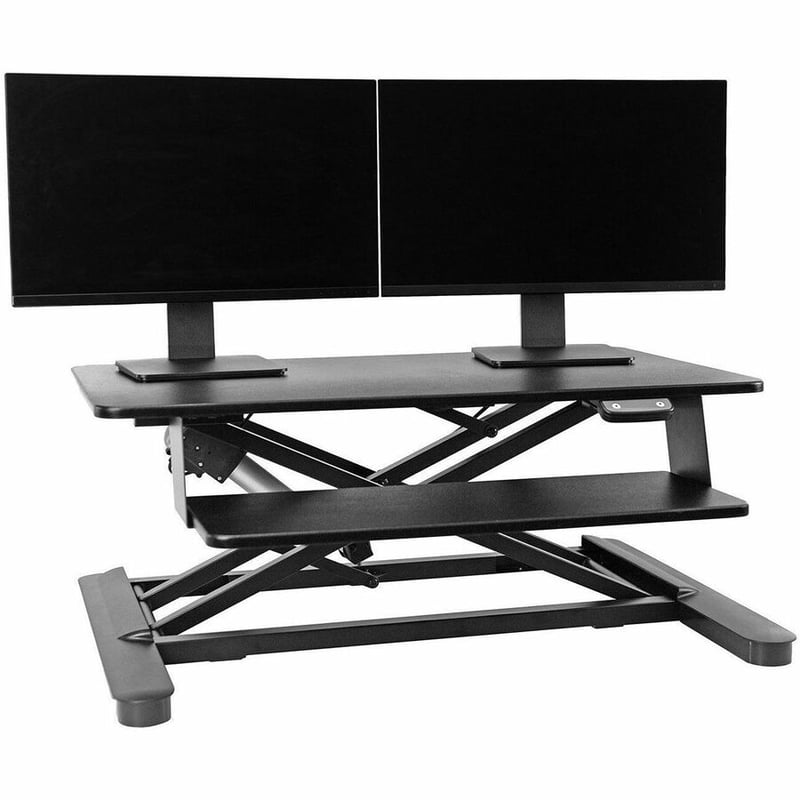 THE FREEDOM E-DESK DESKTOP CONVERTER FITS DUAL 24IN MONITORS AND SUPPORTS UP TO - Thumbnail 2