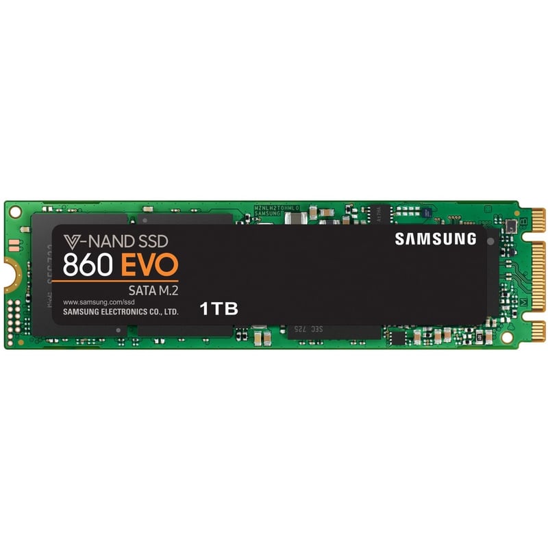 Samsung 860 EVO 1 TB Solid State Drive - M.2 2280 Internal - SATA (SATA/600) - Thumbnail 1