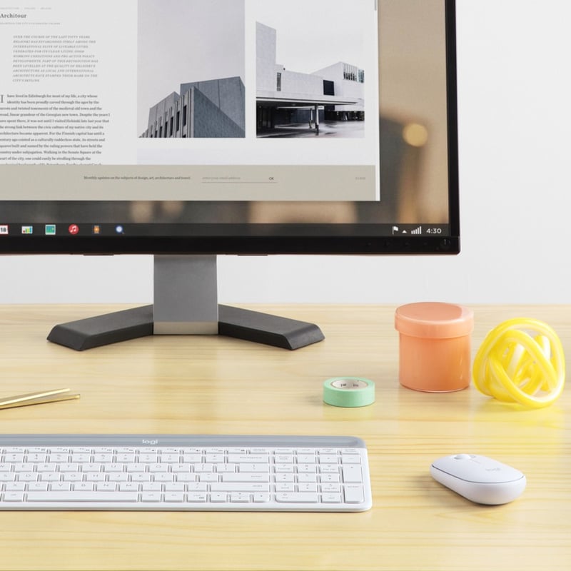 Logitech Slim Wireless Keyboard and Mouse Combo MK470 - Thumbnail 4